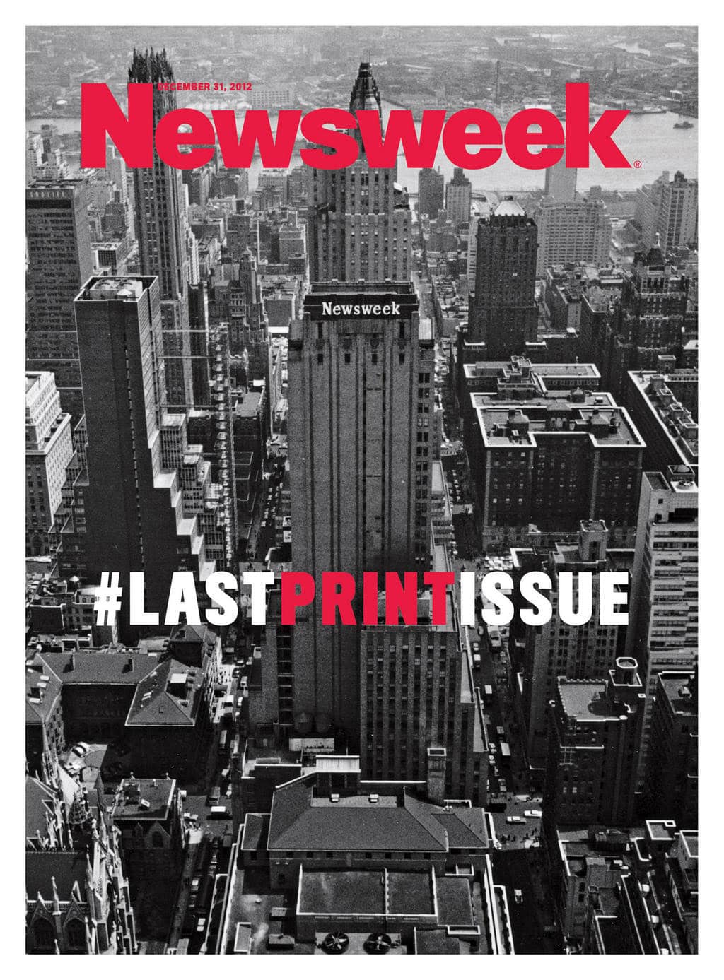 Newsweek says goodbye to print. #lastprintissue