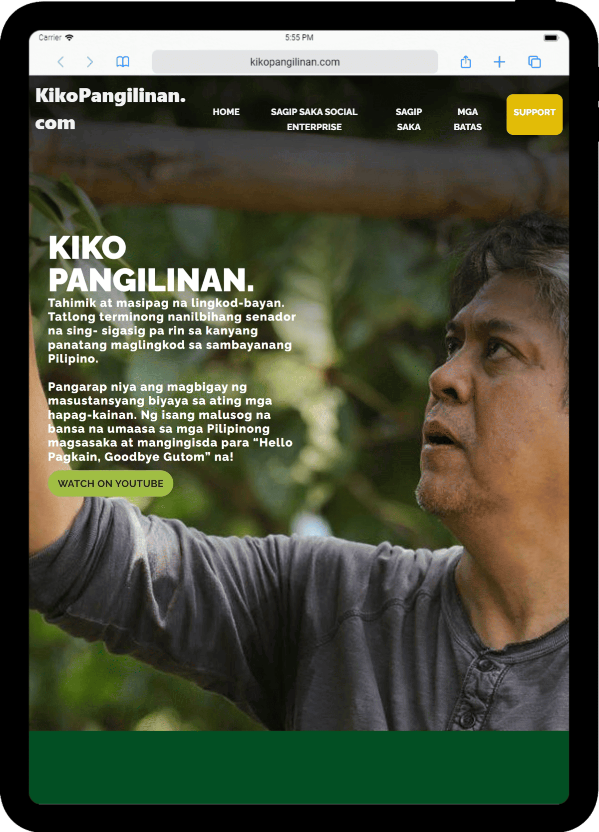 Kiko Pangilinan - tablet