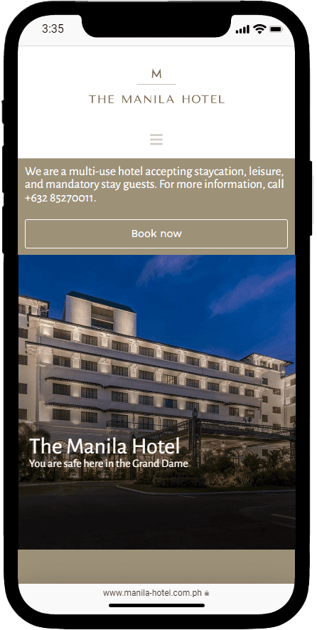 The Manila Hotel - mobile