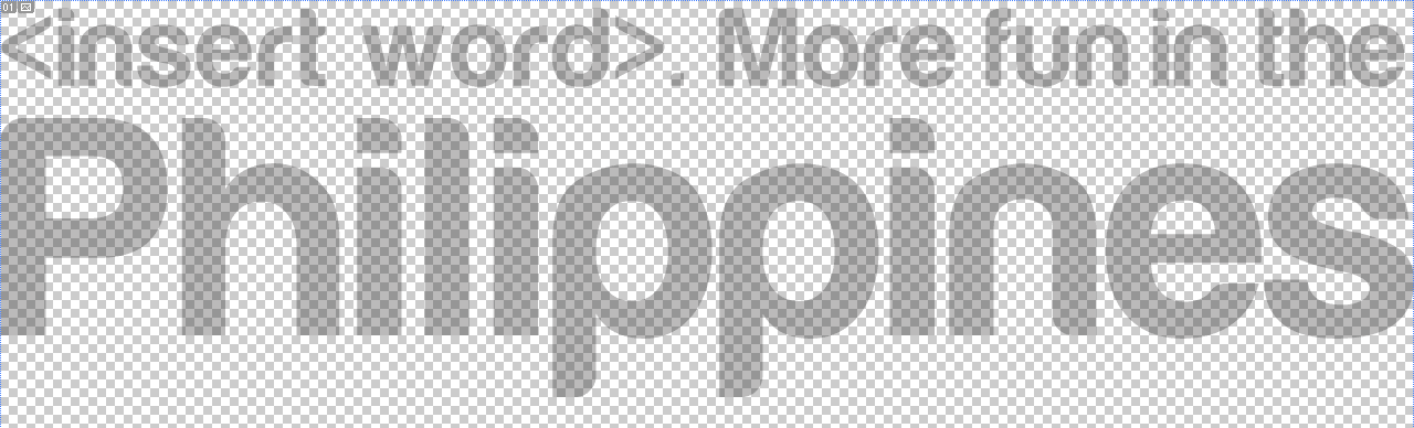 It’s more fun in the Philippines – vector and raster template