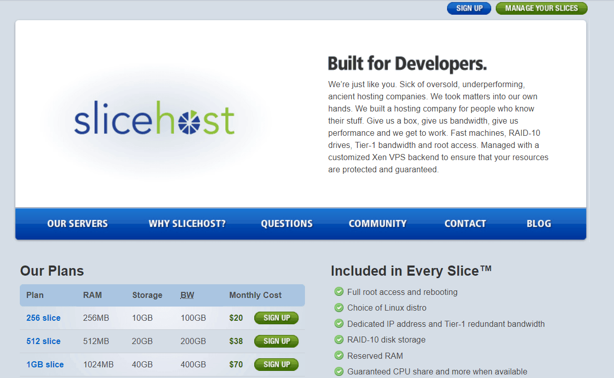 A New Slice of Life – Slicehost